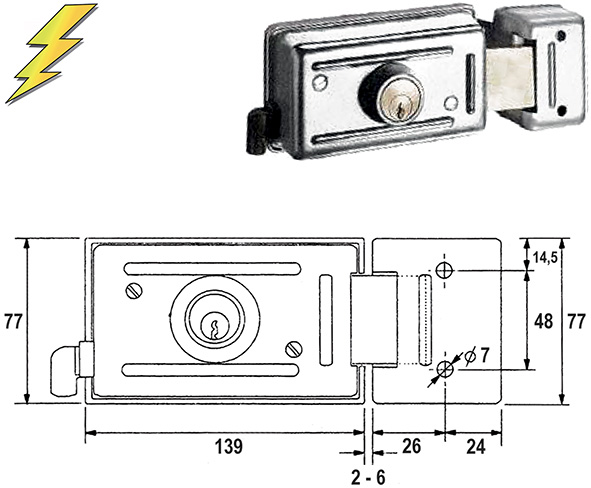 ELETTROSERRATURE TELECO ST46-C                    