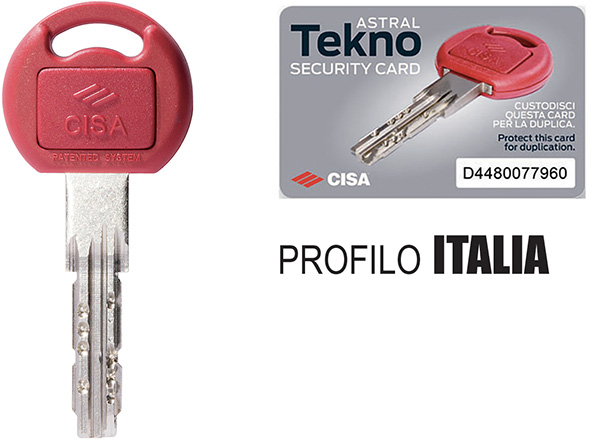 CHIAVI CISA TEKNO ITALIA * DUPLICATO              