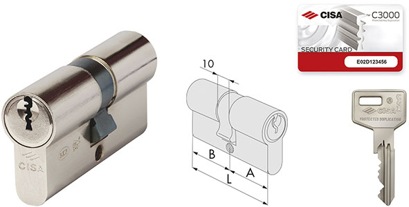 CILINDRI CISA C3000 ART.0N310                     