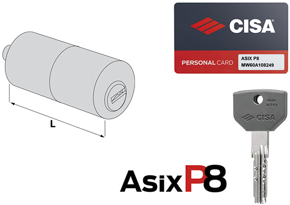 CILINDRI CISA *ASIX P8* TONDI ART.0Q210.55        