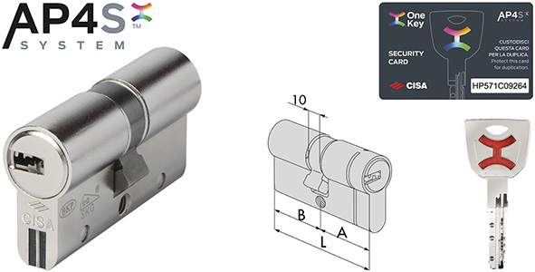 CILINDRI CISA *AP4S* ART.0P3S1 FRIZIONATI         