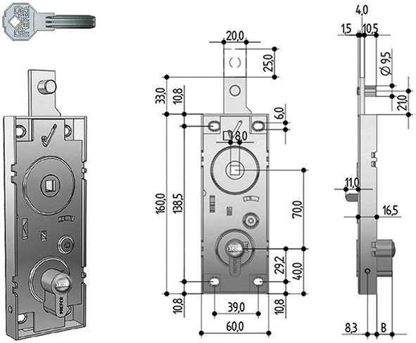 SERRATURE PREFER ART.W598                         