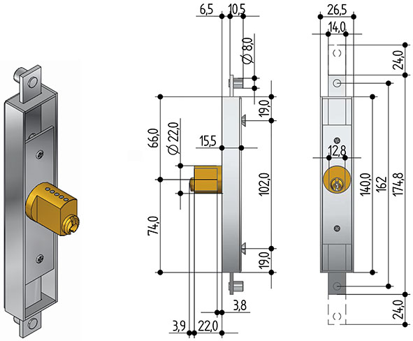 SERRATURE PREFER ART.6601                         