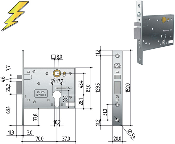 ELETTROSERRATURE PREFER ART.5801                  