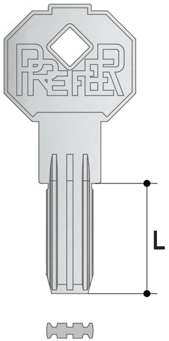 CHIAVI PUNZONATE PREFER 7300.1B00                 