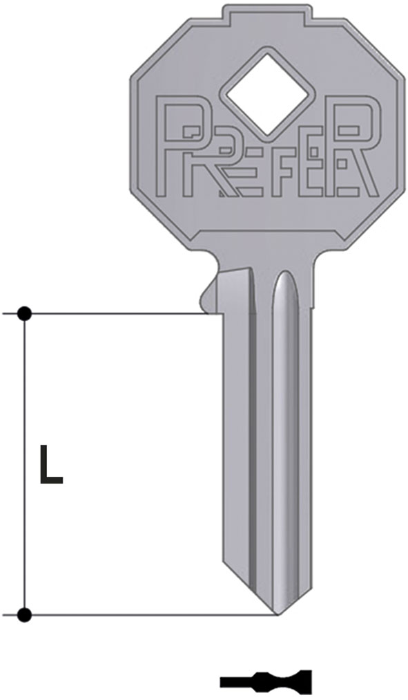 CHIAVI NAZIONALI PREFER 7100.1400                 