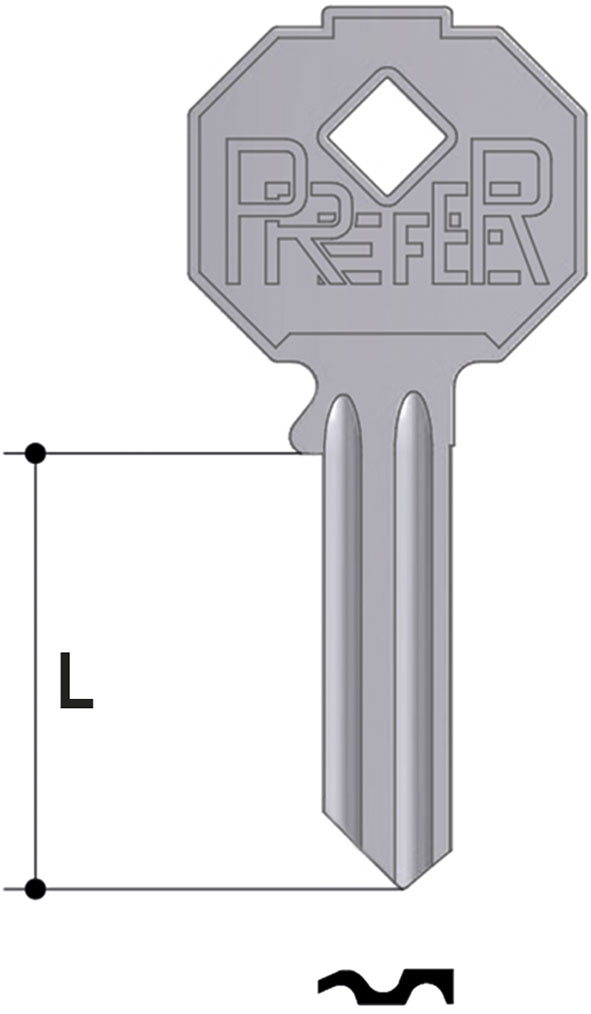 CHIAVI NAZIONALI PREFER 7100.2500                 