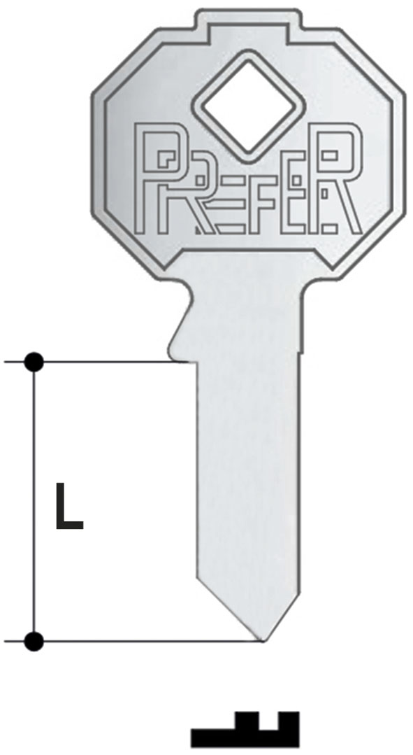 CHIAVI NAZIONALI PREFER 7511.4500                 