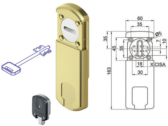 PROTEZIONE MAGNETICA DISEC MG410-4WDM             