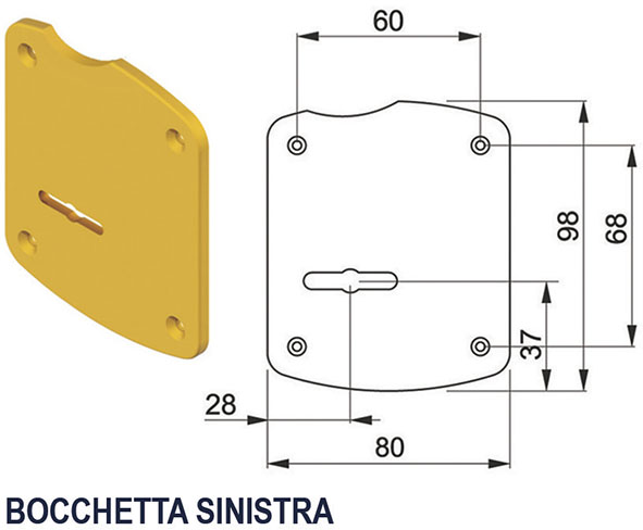 BOCCHETTE ASIMMETRICHE DISEC A1964 F.DOPPIA MAPPA 