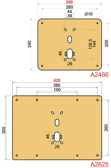 RINFORZO LISCIO DISEC A2466-A2625 PER BASCULANTE  