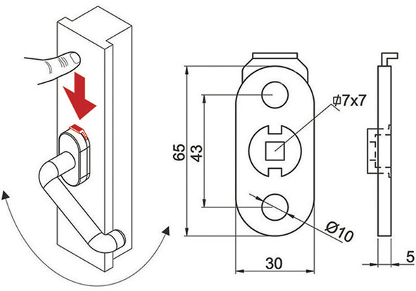 BLOCCA MARTELLINA OVALE DISEC BMAR02              