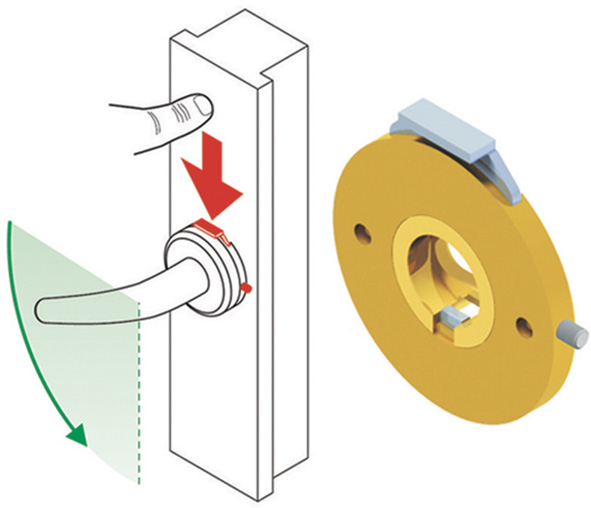 BLOCCA MANIGLIA TONDO DISEC BMAR05                