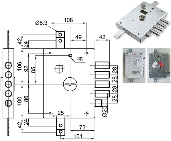 SERRATURE DIERRE IMB7111D - IMB7112S * IN BUSTA * 
