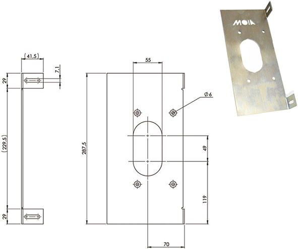 PIASTRE MOIA DMVR0774 PER SERRATURE RTE           