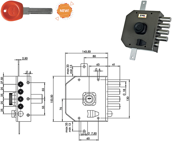 SERRATURE MOIA JM424                              