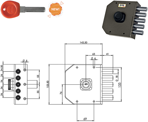 SERRATURE MOIA JA421                              