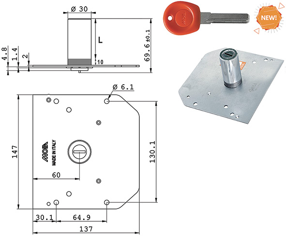 CILINDRI MOIA CH.PUNZONATA X SERRATURE JM         