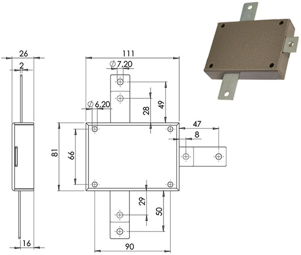 DEVIATORE MOIA PER SERRATURE QUINTUPLICI          
