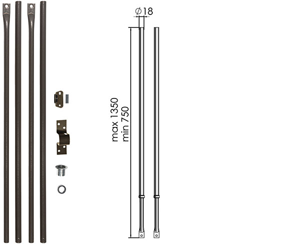 ASTE MOIA 100T PER TRIPLICE                       