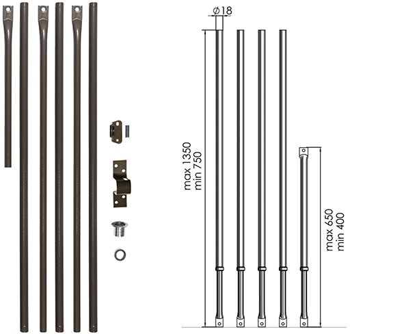 ASTE MOIA 100Q PER QUINTUPLICE                    