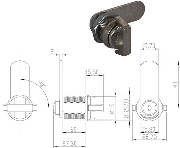 SERRATURE PER MOBILI OMR 163476                   