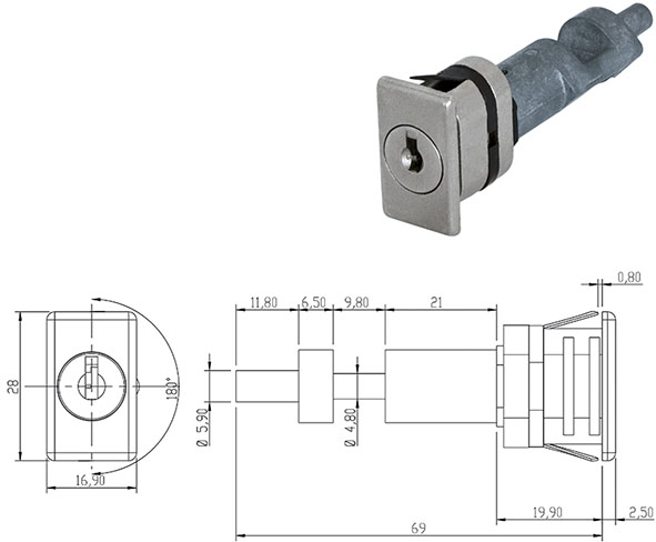 SERRATURE PER MOBILI OMR 163431                   