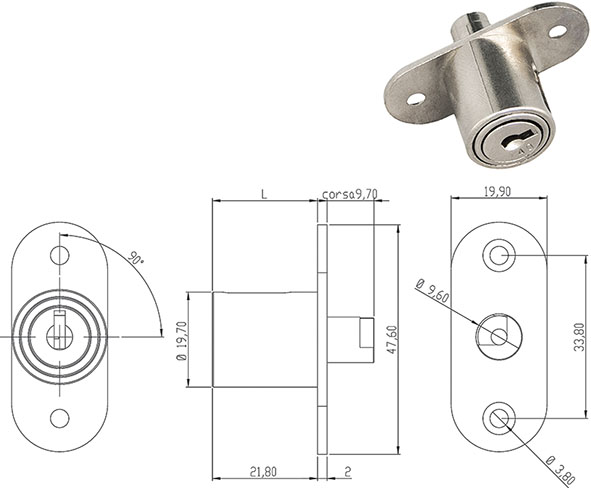 SERRATURE PER MOBILI OMR 163500                   