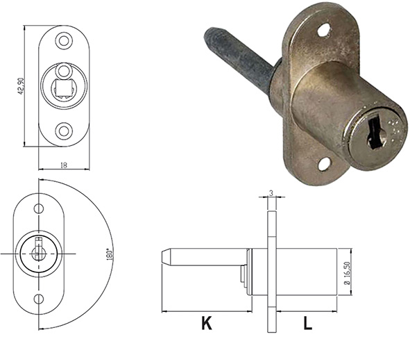 SERRATURE PER MOBILI OMR 163447                   