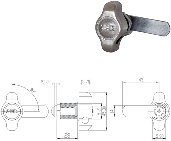 SERRATURE PER MOBILI OMR 165644-165645            