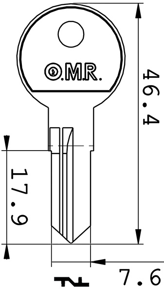 CHIAVI NAZIONALI OMR SCHG05223 CASSONETTI         