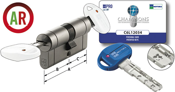 CILINDRI MOTTURA PRO ARMO RIARMO CHIAVE-CHIAVE    