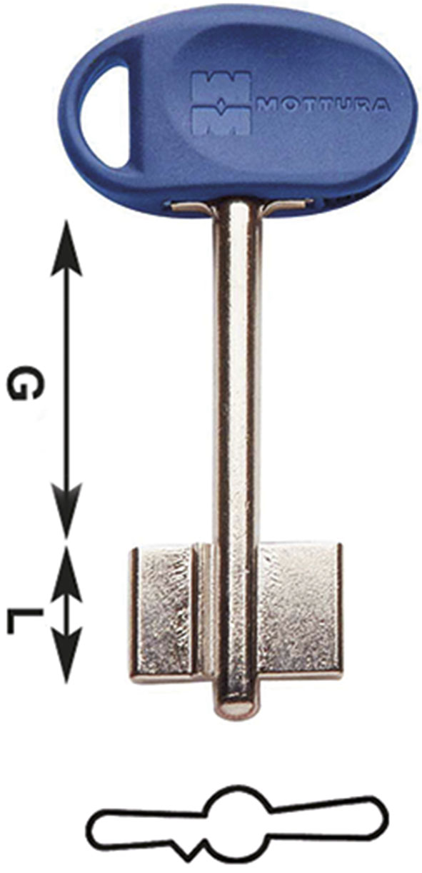 CHIAVI SICUREZZA D.MAPPA MOTTURA 92292/5          