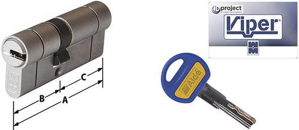 CILINDRI MOTTURA VIPER CHIAVE-CHIAVE              