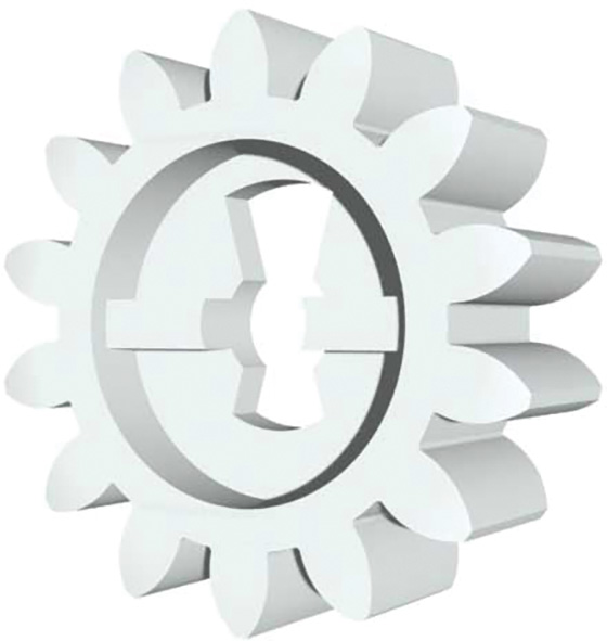 MODULAR PENNA DENTATA 14DT 1/2C - DC/POM 98C76007 