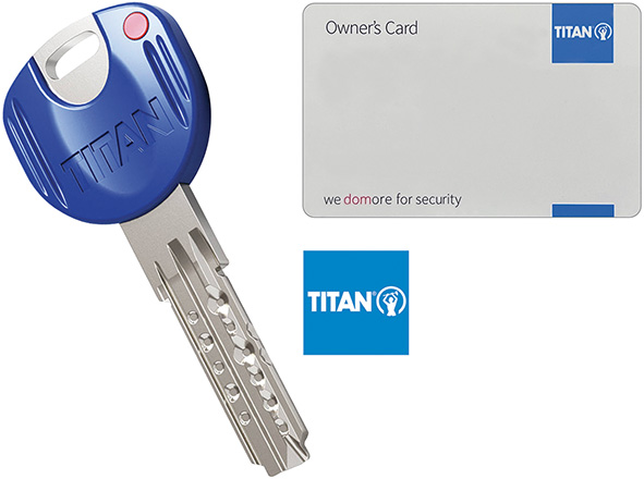 CHIAVI TITAN-DOM K66 ITALIA * DUPLICATO           