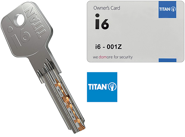 CHIAVI TITAN-DOM I6 * DUPLICATO                   