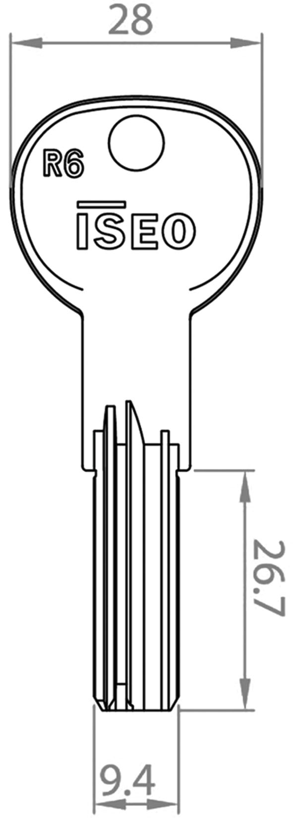 CHIAVI PUNZONATE ISEO R6 020839                   