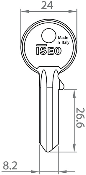 CHIAVI NAZIONALI ISEO F5 UNIVERSAL 0202591        