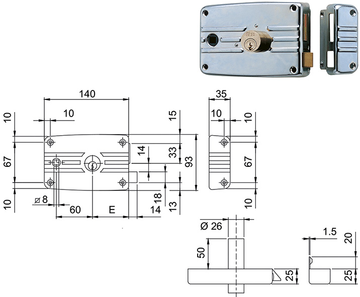 SERRATURE ISEO APPLICARE PORTONCINO               