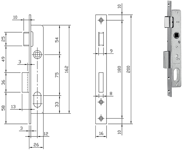 SERRATURE ISEO INFILARE ART.7501510               