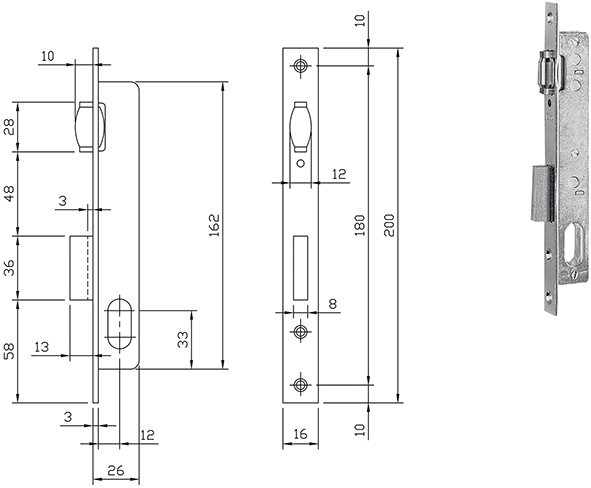 SERRATURE ISEO INFILARE ART.7521510               