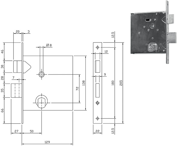 SERRATURE ISEO INFILARE ART.610500                