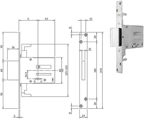 SERRATURE ISEO INFILARE ART.663604N               