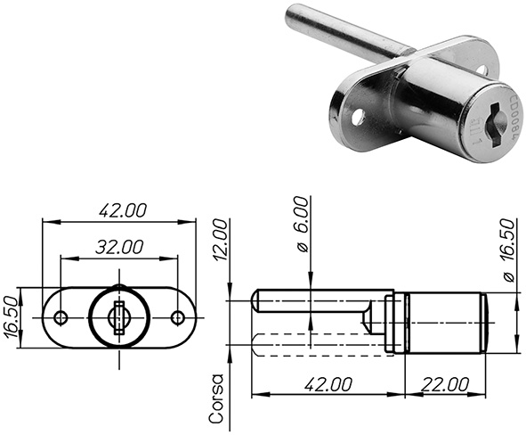 SERRATURE PER MOBILI MERONI 2633                  