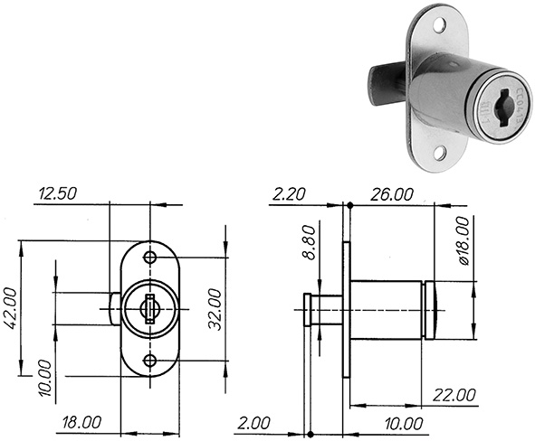 SERRATURE PER MOBILI MERONI 2665                  