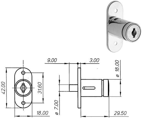 SERRATURE PER MOBILI MERONI 2667                  