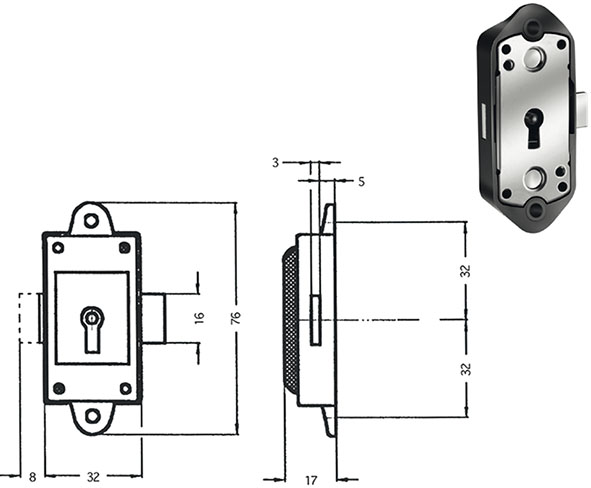 SERRATURE PER MOBILI MERONI M93                   