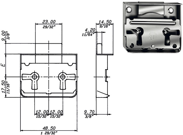SERRATURE PER MOBILI MERONI M42                   