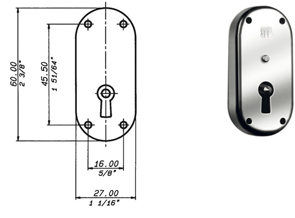 SERRATURE PER MOBILI MERONI A STRINGA M67B        